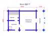 Проект бани ДД-17